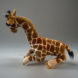Vintage 1995 K&M International Giraffe Plush 11" Stuffed Animal Posable Limbs